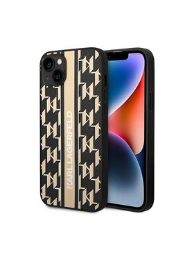 KARL LAGERFELD KARL LAGERFELD Etui na telefon Monogram Stripe Brązowy