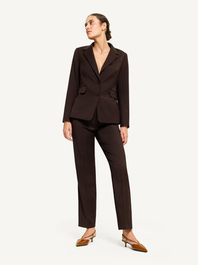 KMX KMX Marynarka 107910005 Brązowy Fitted Fit