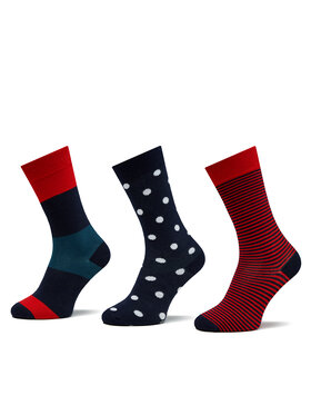 Pepe Jeans Pepe Jeans 3 unisex augsto zeķu pāru komplekts ColorBlck Dot Cr 3P PMU30007 Daudzkrāsains