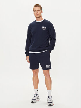 Fila Majica Dugih Rukava FAM0671 Tamnoplava Relaxed Fit