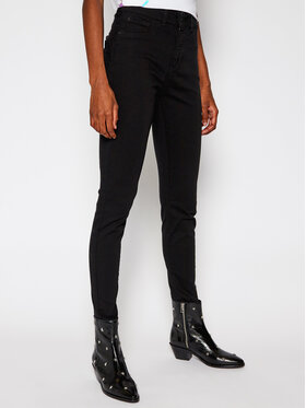 Guess Guess Дънки Skinny Fit Shape W0BA34 WAMB4 Черен Skinny Fit