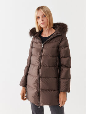 Hetregó Hetregó Geacă din puf Hanna 8M602F 22WD02 Maro Regular Fit