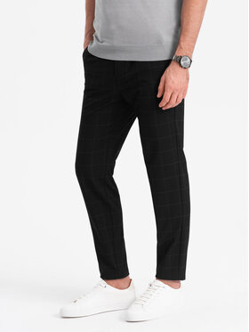Ombre Ombre Chino kalhoty OM-PACP-0187 Černá Regular Fit