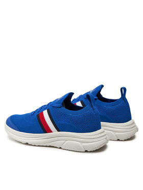 Tommy Hilfiger Superge Modern Runner Knit Stripes Ess FM0FM04798 Modra