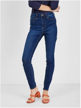 Orsay Orsay Jeansy 311868-548000__34 Granatowy Skinny Fit