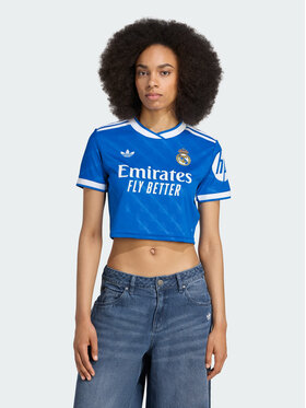 adidas adidas Koszulka techniczna Real Madrid 25/26 Cropped Third Jersey Błękitny Regular Fit