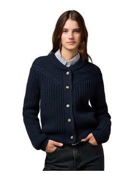 Wrangler Wrangler Cardigan 112370796 Blu scuro Regular Fit