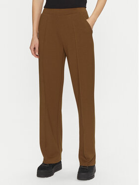 Vila Vila Pantaloni din material Reflecti 14098897 Maro Wide Leg