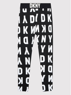 DKNY DKNY Legginsy D34A65 S Czarny Slim Fit