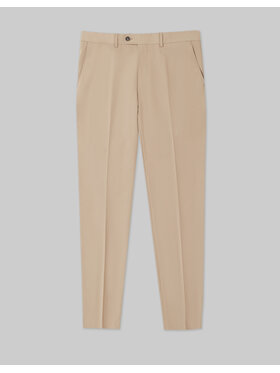 Borgio Borgio Spodnie garniturowe bronte Beżowy Super Slim Fit