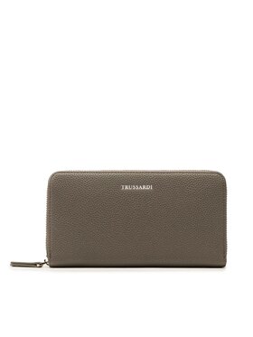 Trussardi Trussardi Veľká dámska peňaženka Nadir Zip Around Lg 75W00411 Sivá