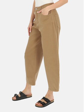 L’AF L’AF Spodnie materiałowe Noemi Brązowy Slouchy Fit