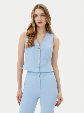 Maryley Maryley Vestă elegantă 25EB128/43MA Albastru celest Regular Fit