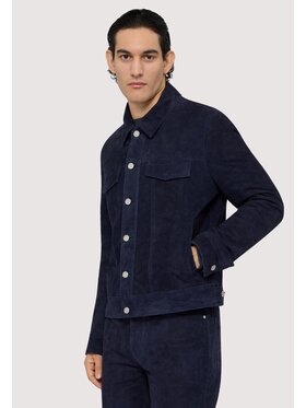 Trussardi Trussardi Giacca di pelle R304M000007N024 Blu Regular Fit