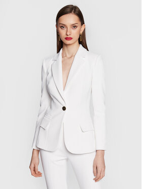 Elisabetta Franchi Elisabetta Franchi Blazer GI-047-31E2-V450 Blanc Slim Fit