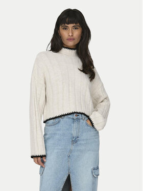 ONLY ONLY Rollkragenpullover 15329963 Beige Regular Fit