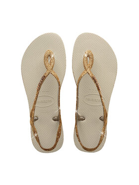 Havaianas Havaianas Sandały HAVAIANAS Infradito Donna Hav. Luna Sparkle 4148065.0121 Beige Beżowy