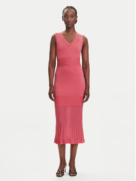Fracomina Fracomina Kleid für den Alltag FJ25SD5003K54701 Korallenfarben Regular Fit