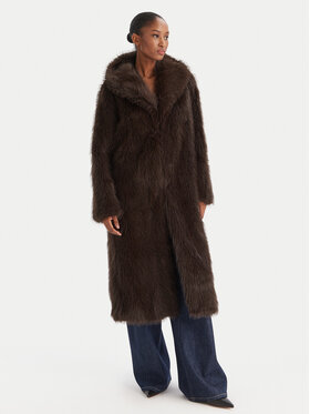 KAOS KAOS Kožešina RI1NT056 Hnědá Regular Fit