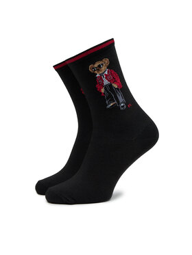 Polo Ralph Lauren Polo Ralph Lauren Κάλτσες Ψηλές Γυναικείες 455923572001 Μαύρο