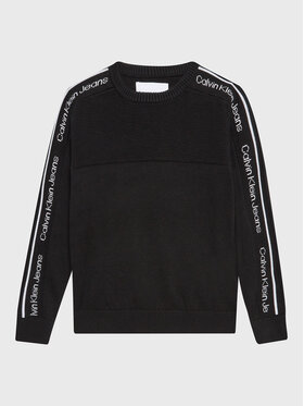 Calvin Klein Jeans Calvin Klein Jeans Πουλόβερ IB0IB01561 Μαύρο Relaxed Fit