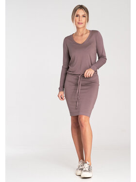 FIGL FIGL Φόρεμα καθημερινό M1049 Καφέ Casual Fit
