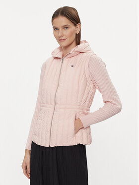 Tommy Hilfiger Tommy Hilfiger Безрукавка Feminine Lw Down Vest WW0WW40485 Рожевий Slim Fit
