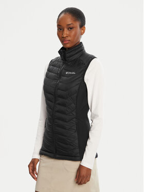 Columbia Columbia Αμάνικο Μπουφάν Powder Pass Vest EK0192 Μαύρο Regular Fit