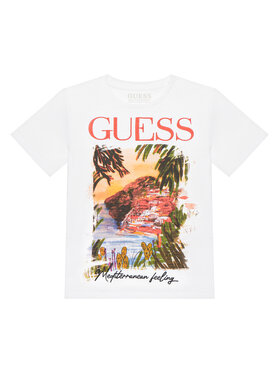 Guess Guess T-Shirt L6GI05 K6XN4 Bílá Regular Fit