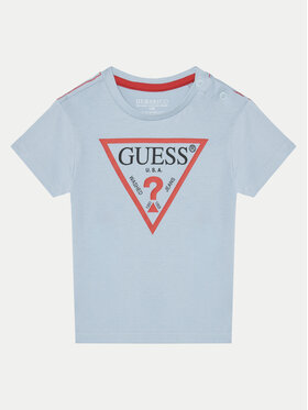 Guess Guess Тишърт N73I55 K8HM0 Светлосиньо Regular Fit