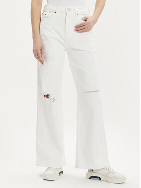 Tommy Jeans Tommy Jeans Teksad Claire DW0DW18322 Valge Wide Leg