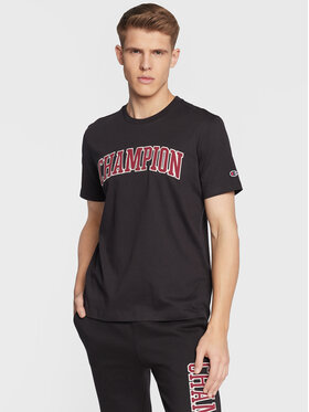 Champion Champion T-Shirt Bookstore Logo 217882 Czarny Regular Fit
