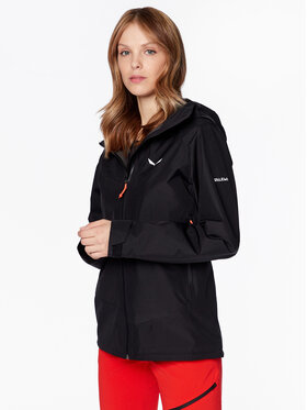 Salewa Salewa Яке за дъжд Puez 28477 Черен Regular Fit