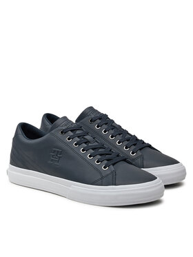 Tommy Hilfiger Tenisice Th Hi Vulc Street Low Lth FM0FM05111 Tamnoplava