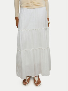 Vero Moda Vero Moda Spódnica maxi Keeley 10316487 Biały Regular Fit