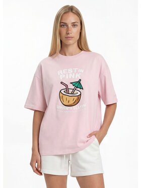 PITBULL PITBULL T-Shirt REST IN PINK Różowy Regular Fit