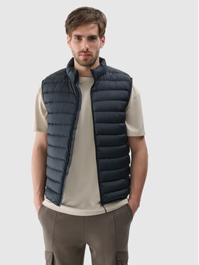 4F 4F Kamizelka NATURAL (DOWN) WARMTH Czarny Regular Fit