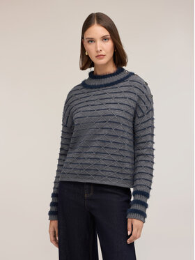 Motivi Motivi Sweter M473W004184N0S3 Szary Regular Fit