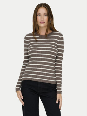 ONLY ONLY Džemper Louisa 15344579 Smeđa Slim Fit