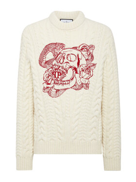PHILIPP PLEIN PHILIPP PLEIN Longsleeve 1761 Bianco Regular Fit
