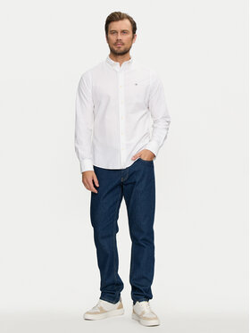 Gant Srajca 3000202 Bela Slim Fit