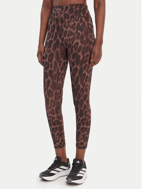 adidas adidas Legingi Optime Essentials Workout KA6346 Brūns Slim Fit