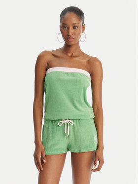 Juicy Couture Juicy Couture Salopetă Applique Terry JCWFP126316 Verde Regular Fit