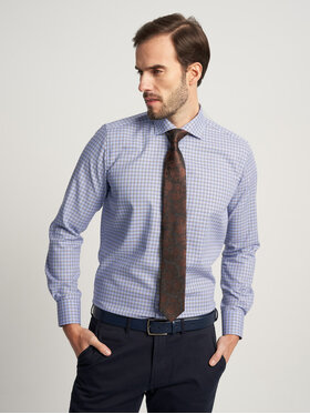 Willsoor Willsoor Koszula 42853sl Niebieski Slim Fit