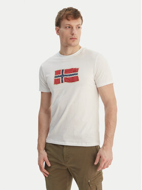 Napapijri Napapijri Tricou S-Mahsa NP0A4FZB Alb Regular Fit
