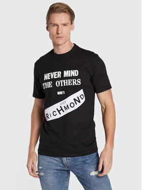 John Richmond John Richmond T-Shirt RMA22185TS Czarny Regular Fit