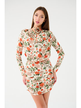Leimann Leimann Sukienka koktajlowa Rosie Beżowy Feminine Fit