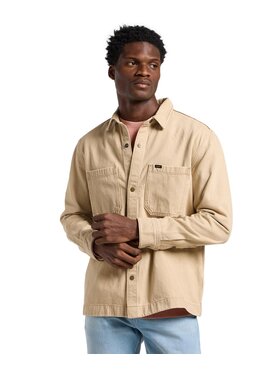 Lee Lee Koszula 112363917 Beżowy Relaxed Fit