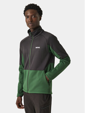 Regatta Regatta Majica dugih rukava Highton Wnt FZ IV RMA558 Zelena Regular Fit