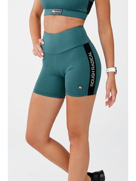 ROUGH RADICAL ROUGH RADICAL Szorty sportowe BRUSH PRO SHORTS Zielony Slim Fit